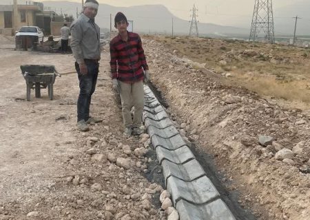 زیرسازی و کانیوا گذاری خیابان مدرسه شهید نصیری