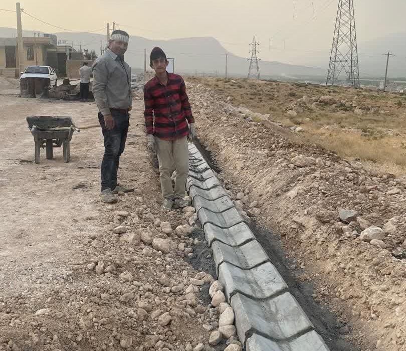 زیرسازی و کانیوا گذاری خیابان مدرسه شهید نصیری