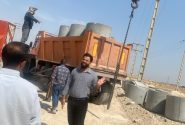 تامین لوله های بتنی و تعریض آبروهای لوله ای بتنی – جاده ورودی شهر کامفیروز