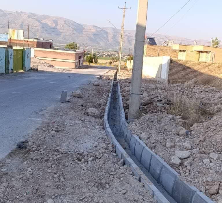 زیرسازی و جدول کشی خیابان بسیج